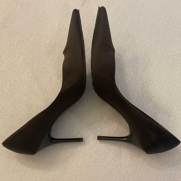 Brown satin high heels BCBG MaxAzria - Picture 4 of 5